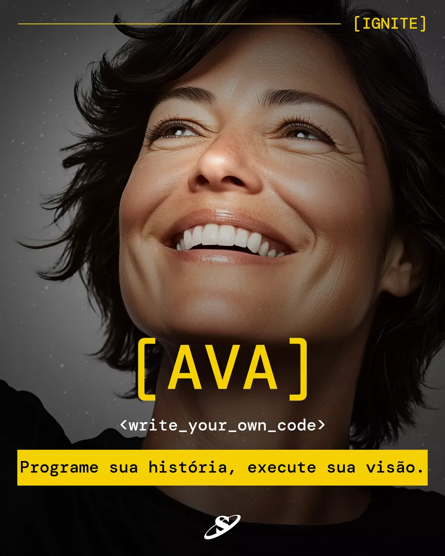 IGNITE portrait of Ava with a code card