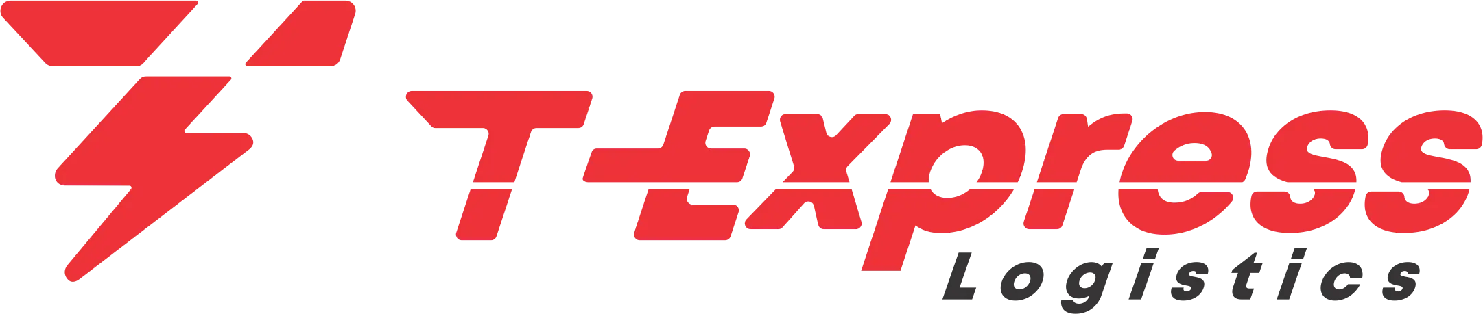 T-Express Logistics logo in red