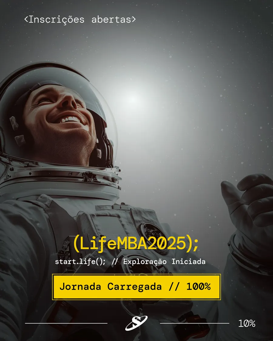 IGNITE astronaut portrait with the LifeMBA2025 line