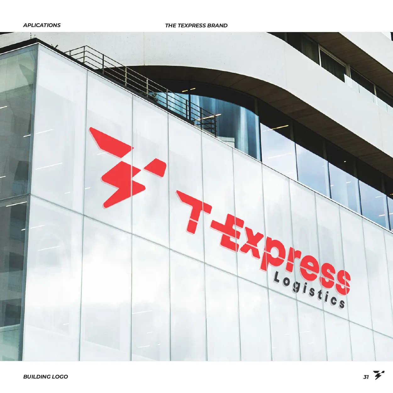 T-Express logo on a glass facade