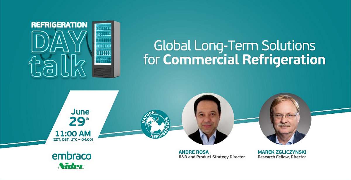 Refrigeration Day talk banner: Global long-term solutions for commercial refrigeration