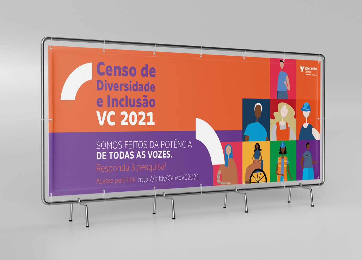 VC Census 2021 campaign banner with colourful illustrated people