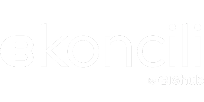 BIGkoncili logo on red