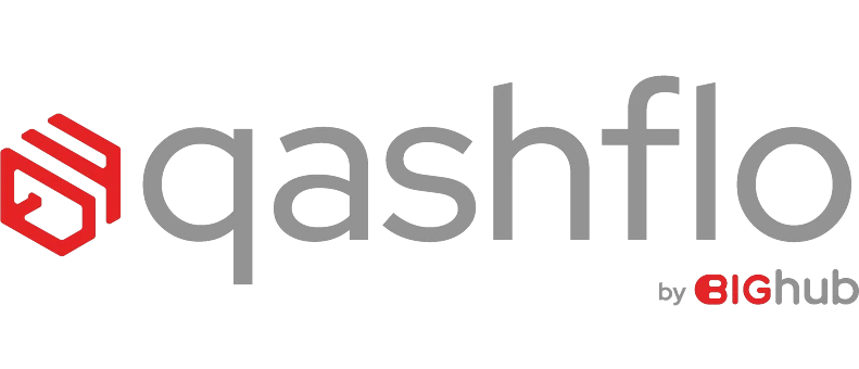 Qashflo logo on white