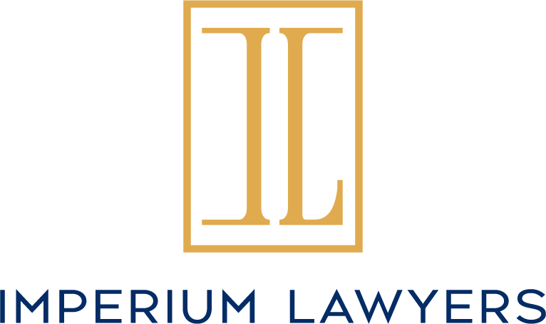 Imperium Lawyers vertical logo in deep blue
