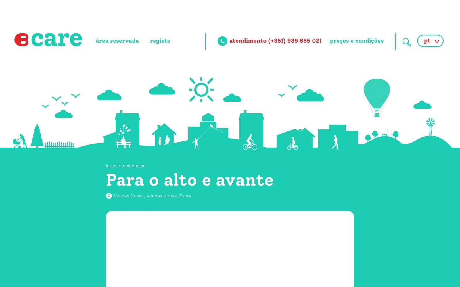 BIGcare website listing page