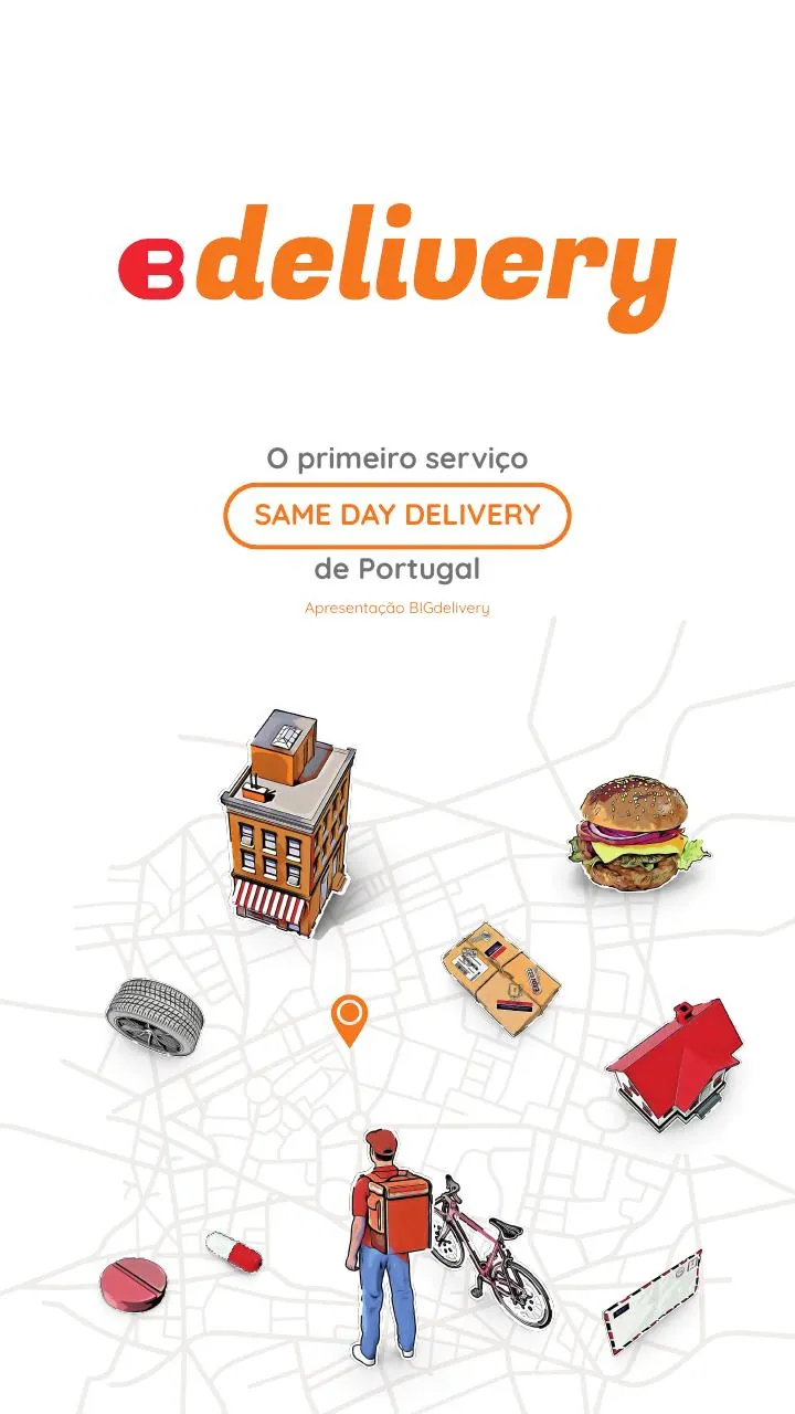 BIGdelivery deck cover with isometric illustrations