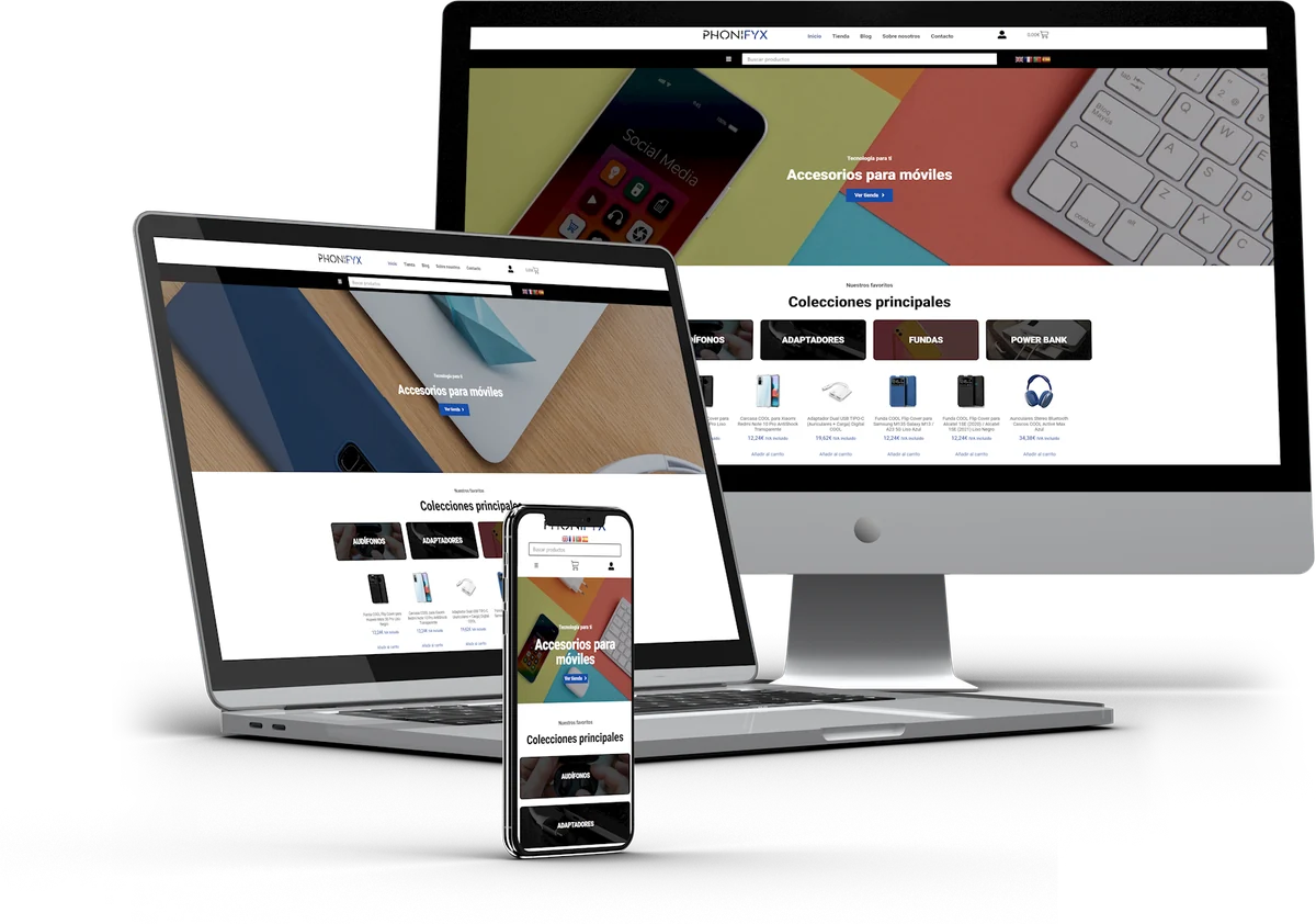 BIGhub platform responsive on desktop, laptop and phone