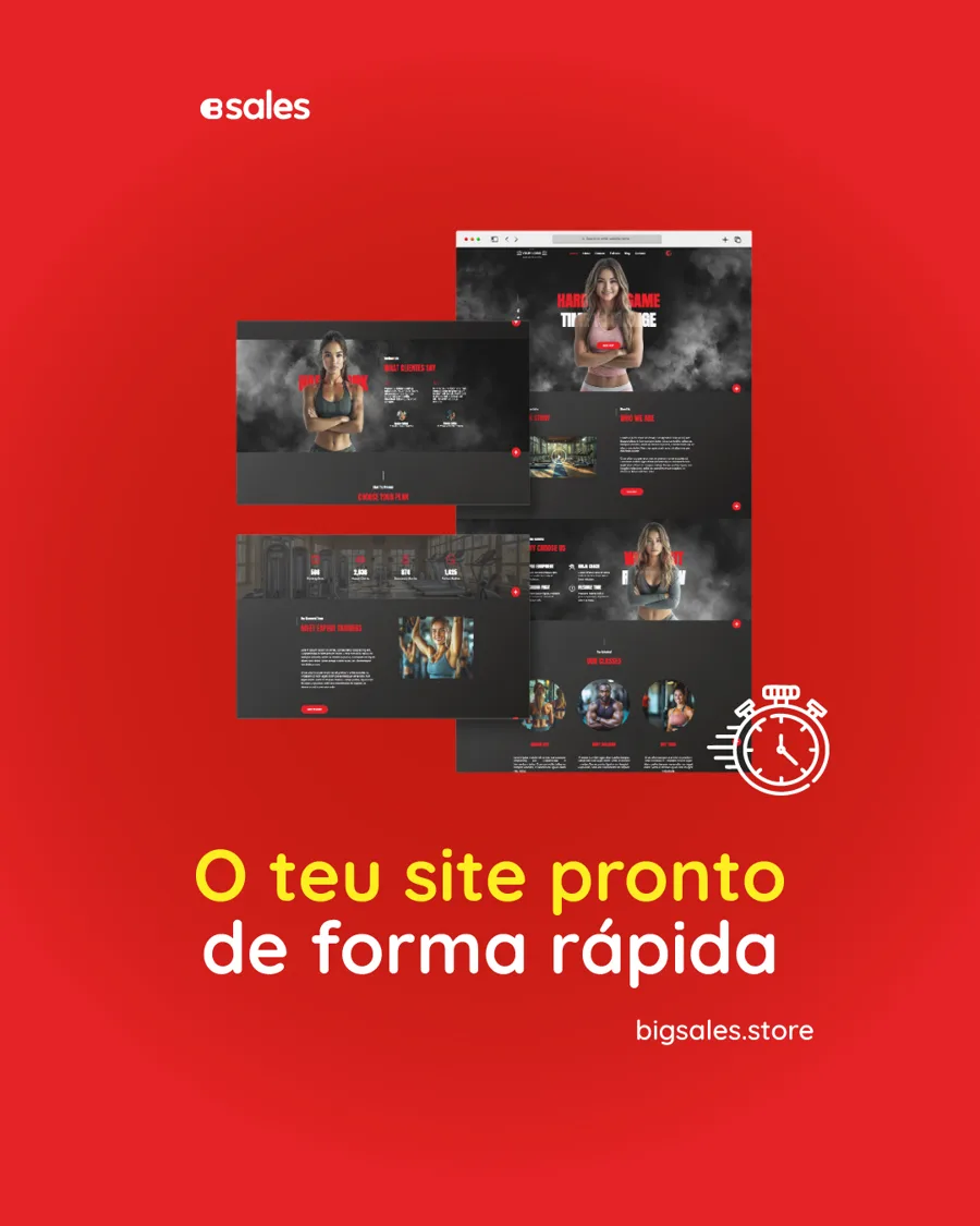 BIGsales social post: your website ready fast