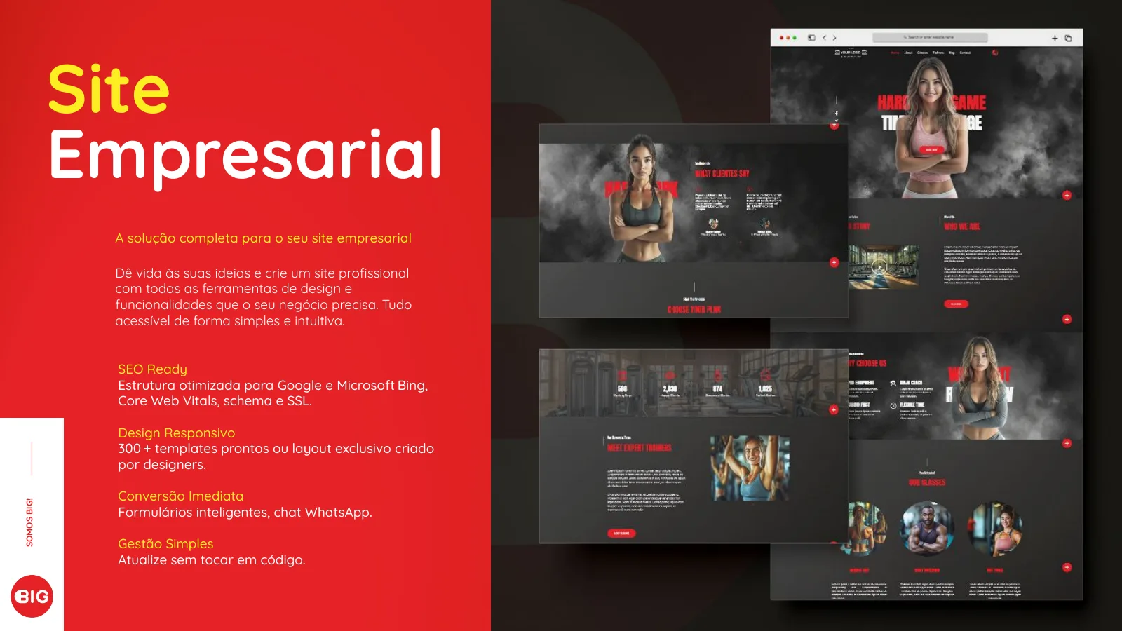 BIGsales slide: business website templates