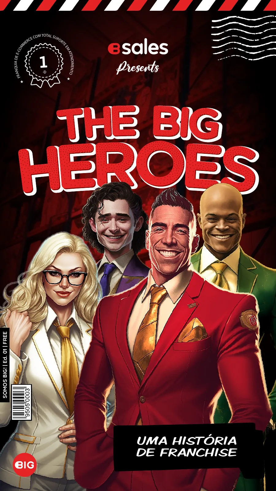 The BIG Heroes comic presentation cover
