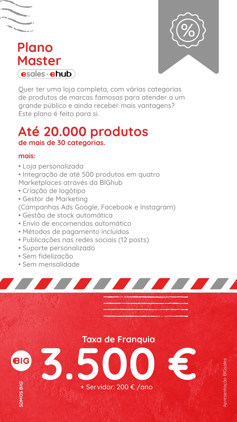 BIGsales Master plan, 3,500 euros
