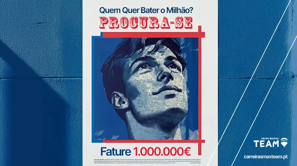 Wanted poster with a young man, bill 1,000,000